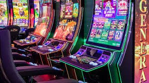 Antarmuka Three Card Poker speedrun menampilkan dealer hidup dengan kartu di layar
